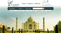 Desktop Screenshot of calindiatours.com