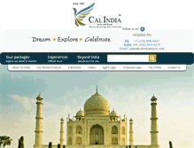 Tablet Screenshot of calindiatours.com
